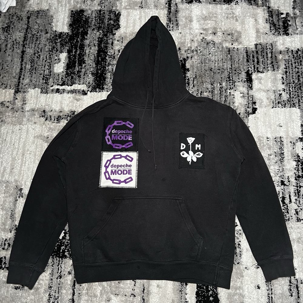 Depeche Mode Hoodie Adult Size Large Patched Goth Alternative
